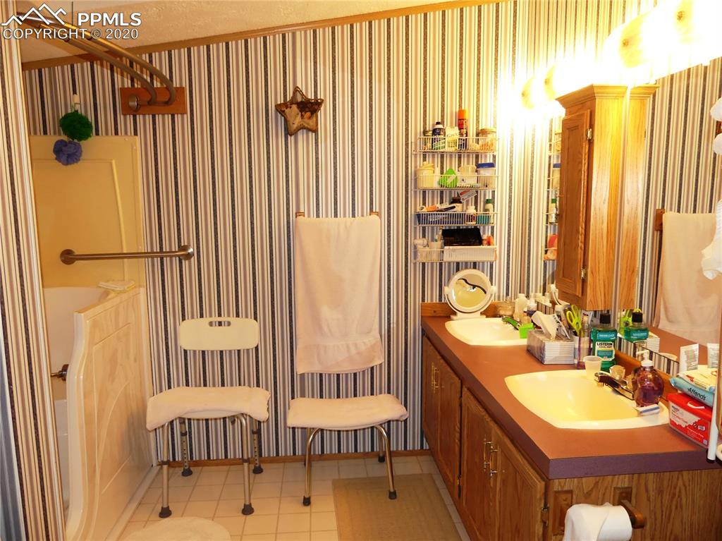 30150 Antioch Road Yoder, CO 80864 - Photo 16 of 36 Master Bath with walk-in tub/shower