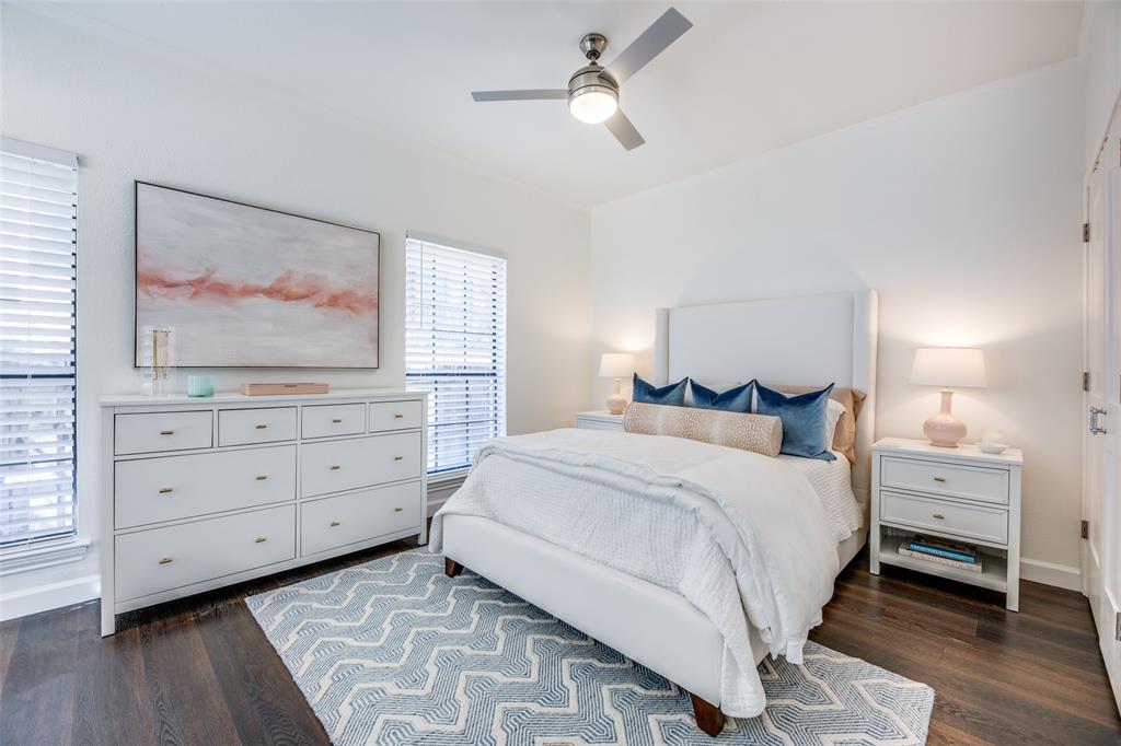 3315 Rosedale Avenue, Unit 4 University Park, TX 75205 - Photo 8 of 9 a bedroom with a bed and a dresser