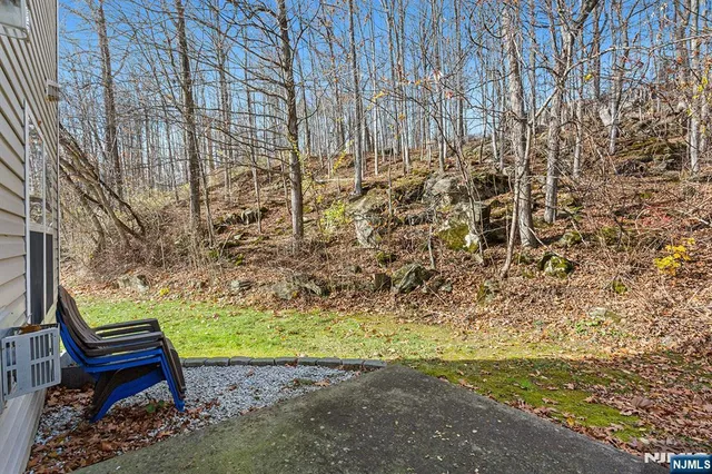 a view of outdoor space with garden