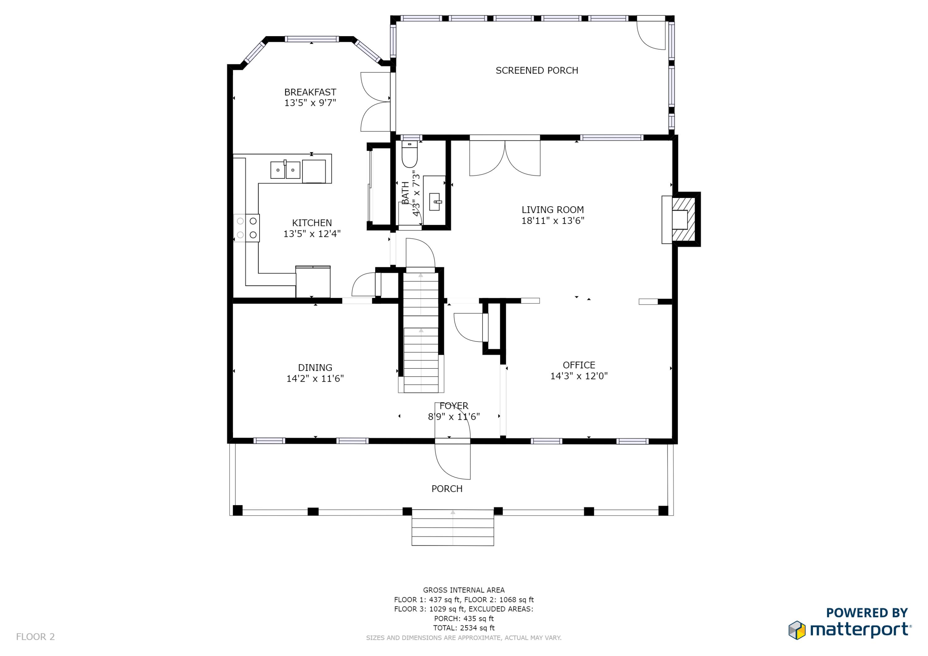 290 Diamond Road Salem, VA 24153 - Photo 33 of 34 main level floorplan