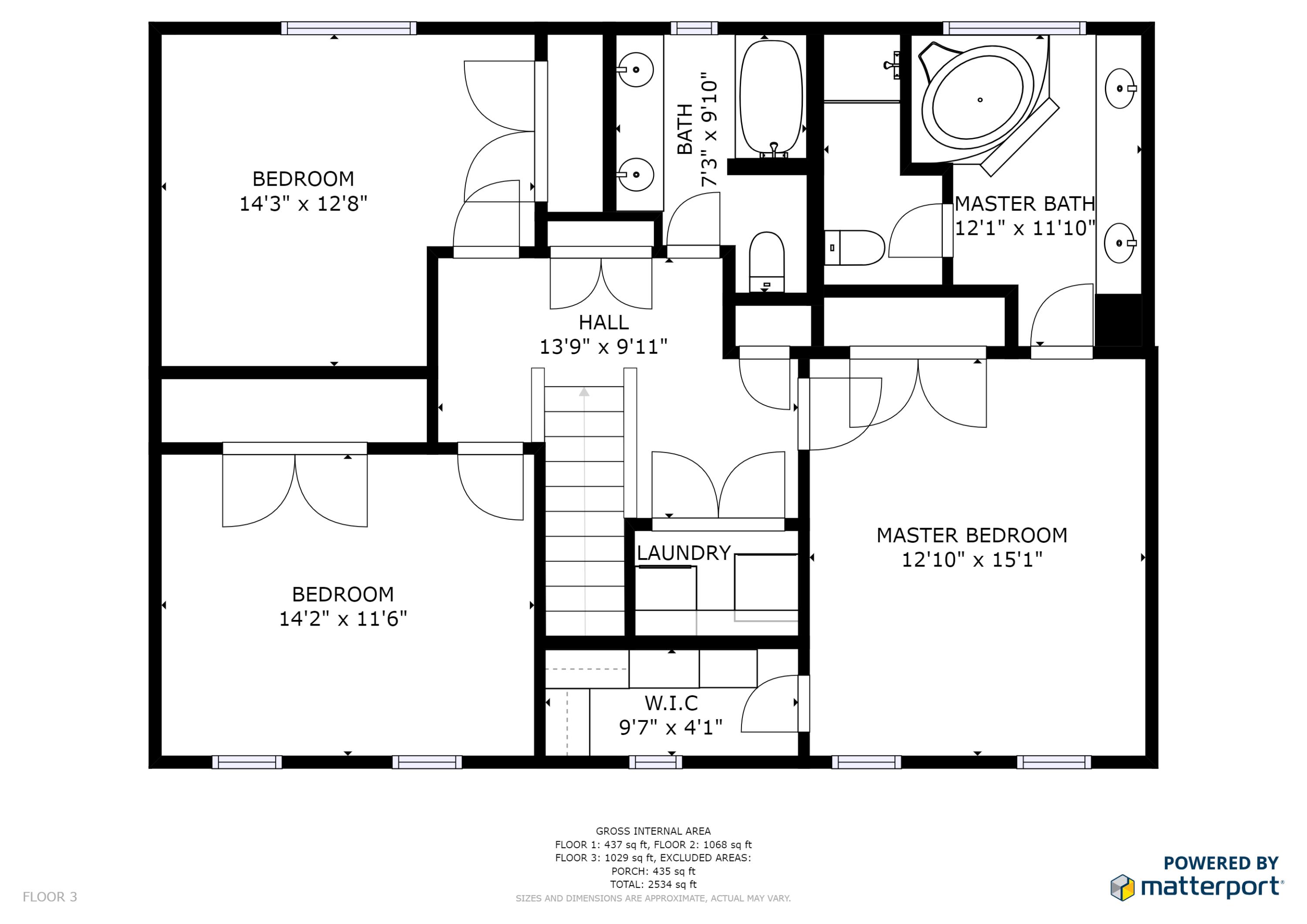 290 Diamond Road Salem, VA 24153 - Photo 34 of 34 upper level floorplan