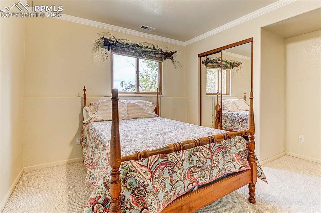 750 Bowstring Road Monument, CO 80132 - Photo 27 of 34 a bedroom with a bed and a window