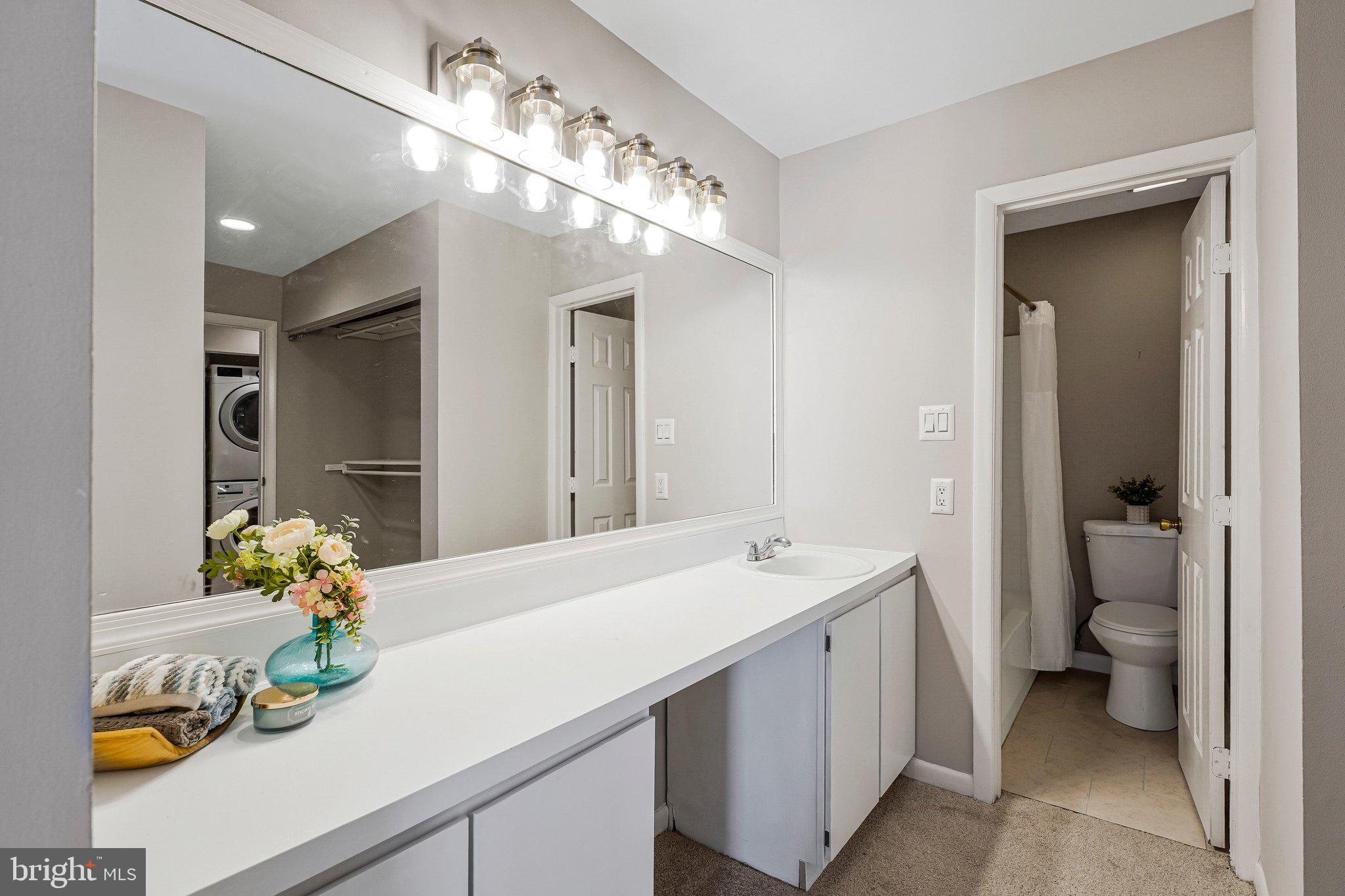 5778 B Rexford Court, Unit 5778B Springfield, VA 22152 - Photo 11 of 24 a bathroom with a sink double vanity and a mirror