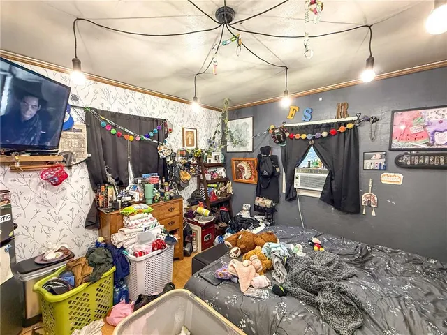 a view of a storage room