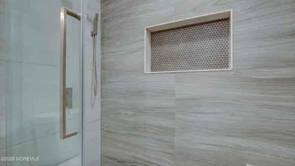 a view of wooden door