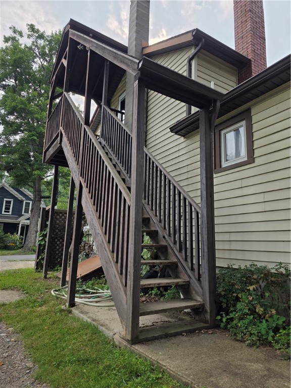 7 Weld Street Naples, NY 14512 - Photo 6 of 36 Stairs to upper apartment