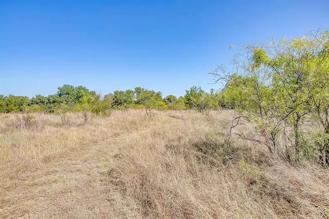 a view of a lake with a yard