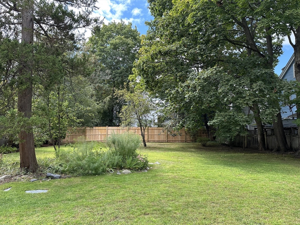 40 Cushing Street, Unit 40 Cambridge, MA 02138 - Photo 7 of 42 a view of a backyard with large trees