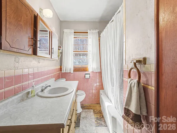 a bathroom with a sink a mirror and a bathtub