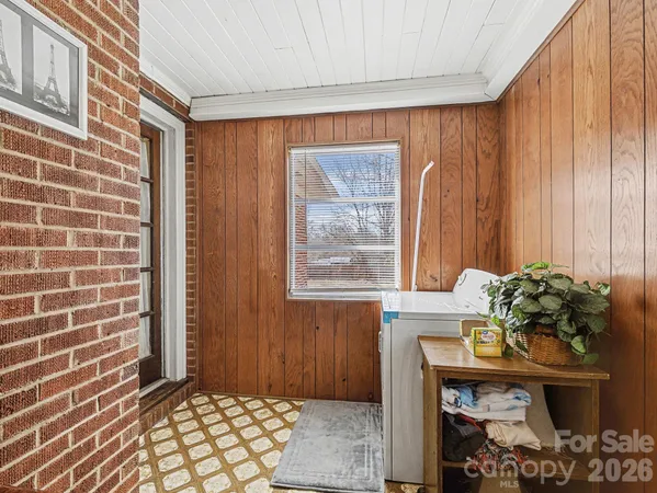 a view of a door and an entryway