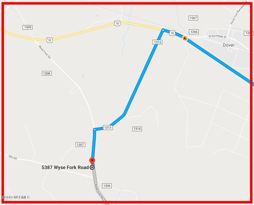 5387 Wyse Fork Road Dover, NC 28526 - Photo 17 of 18 location map