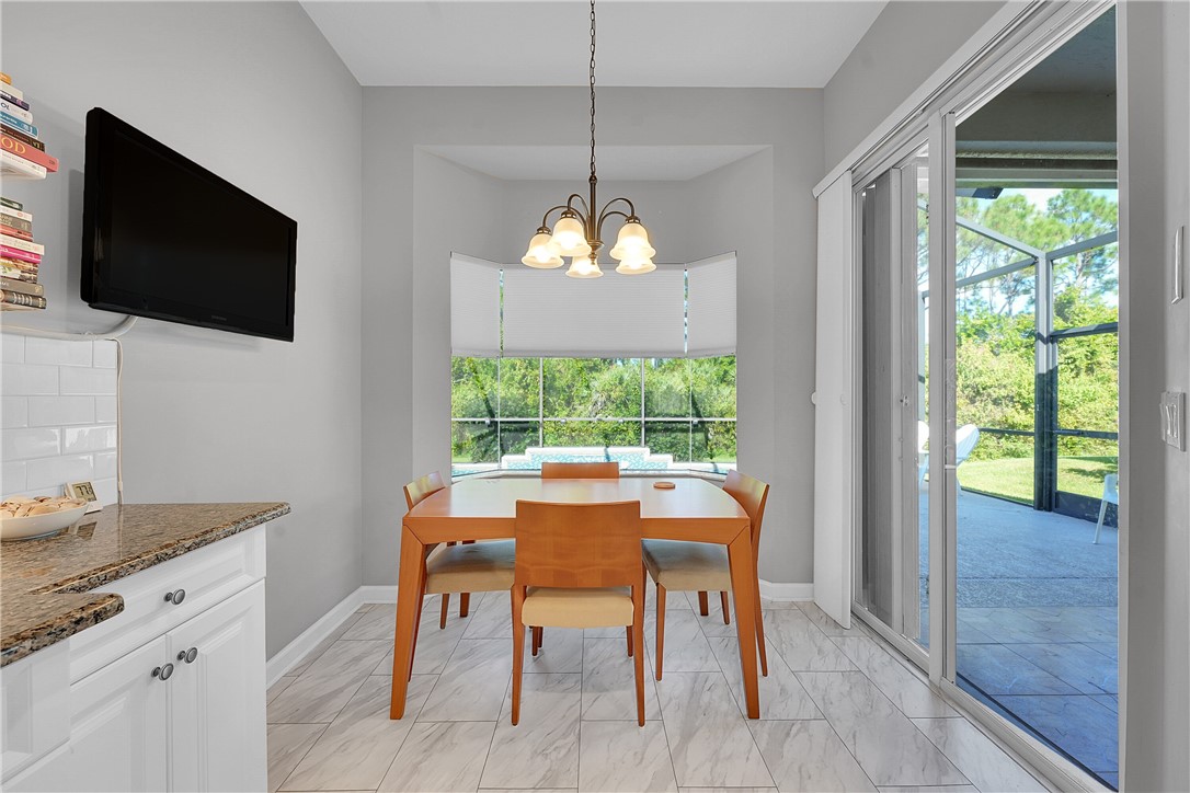 715 Southwest Munjack Circle Port St. Lucie, FL 34986 - Photo 14 of 36 a dining room with furniture window wooden floor
