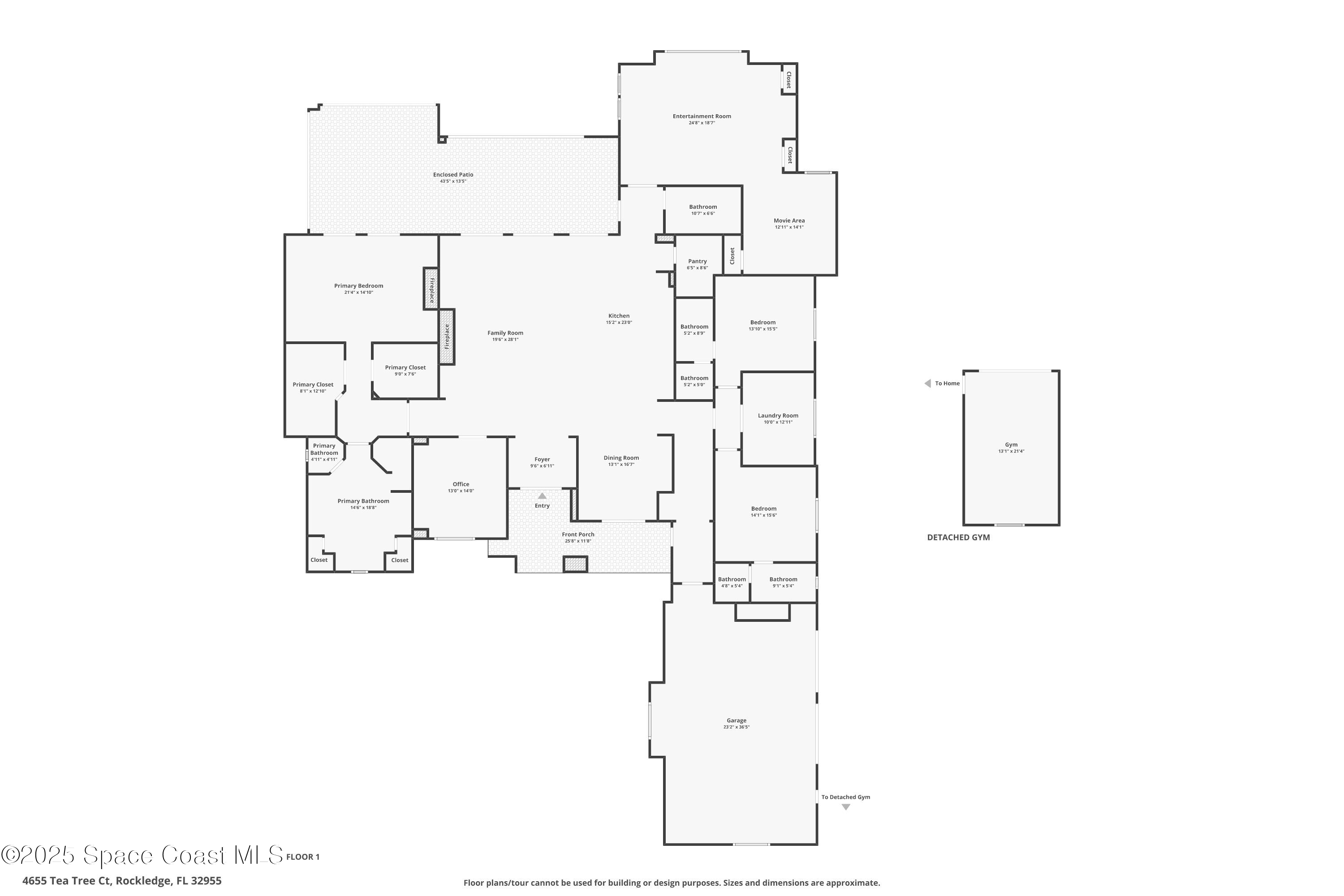 4655 Tea Tree Court Rockledge, FL 32955 - Photo 58 of 58 a picture of floor plan