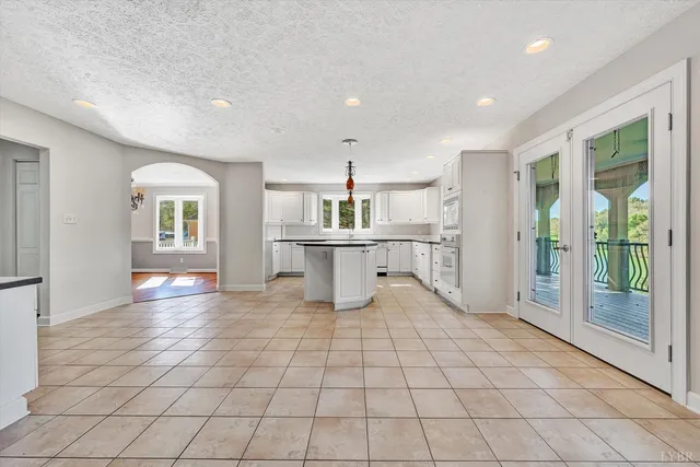 a view of a lake from a balcony