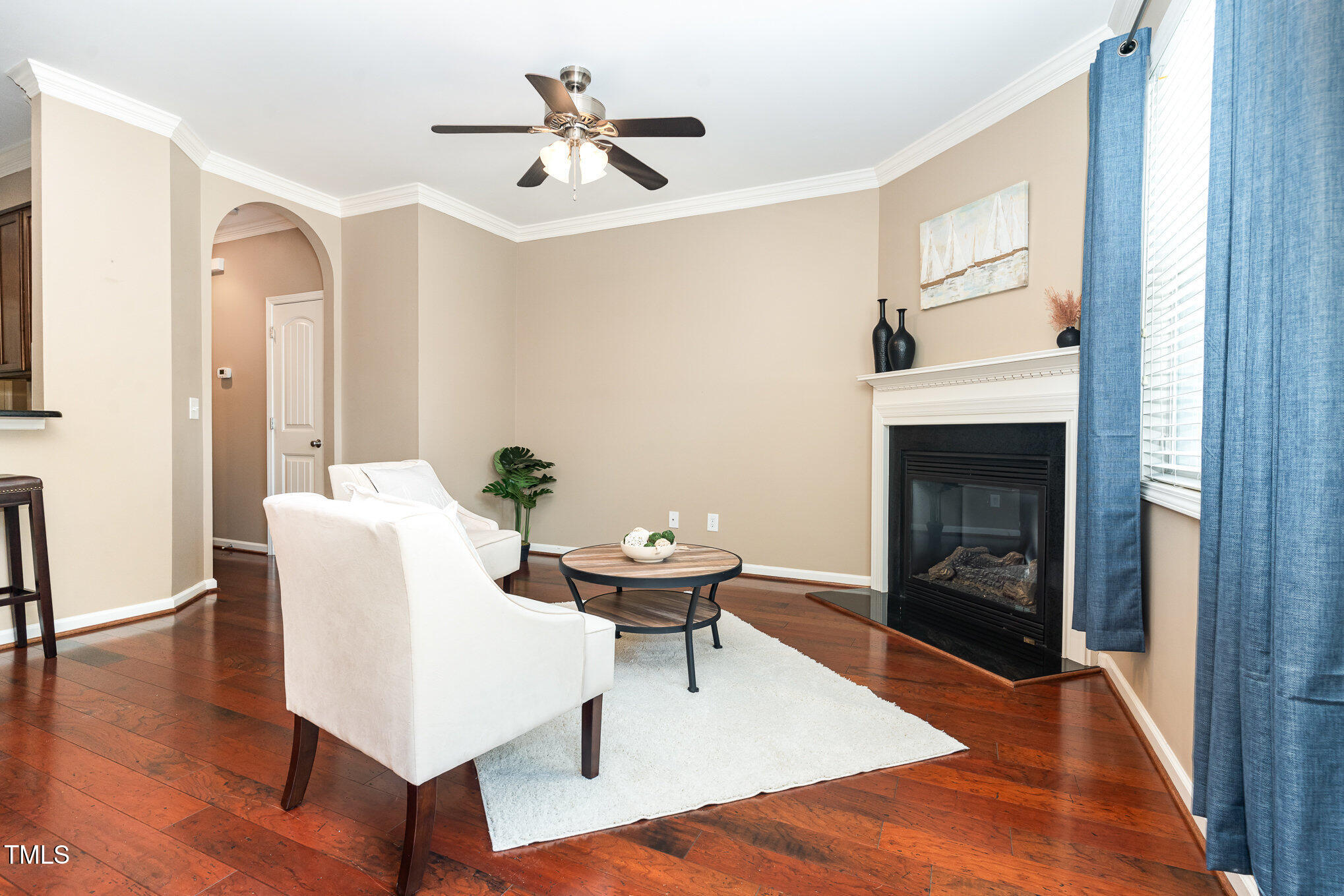 4732 Altha Street Raleigh, NC 27606 - Photo 1 of 23 a living room with furniture and a fireplace