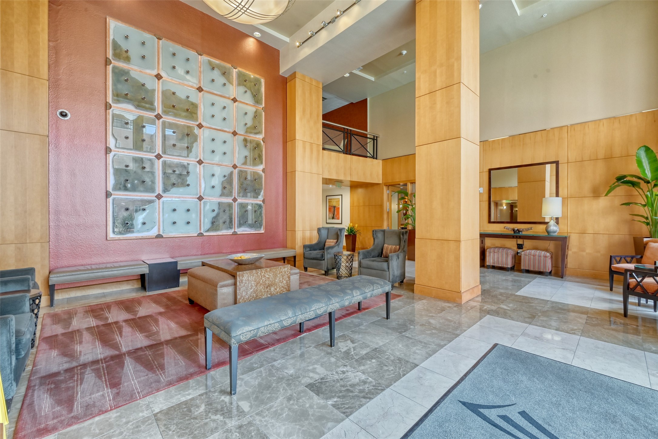 3505 Sage Road, Unit 1206 Houston, TX 77056 - Photo 6 of 50 a living room with furniture and a large window