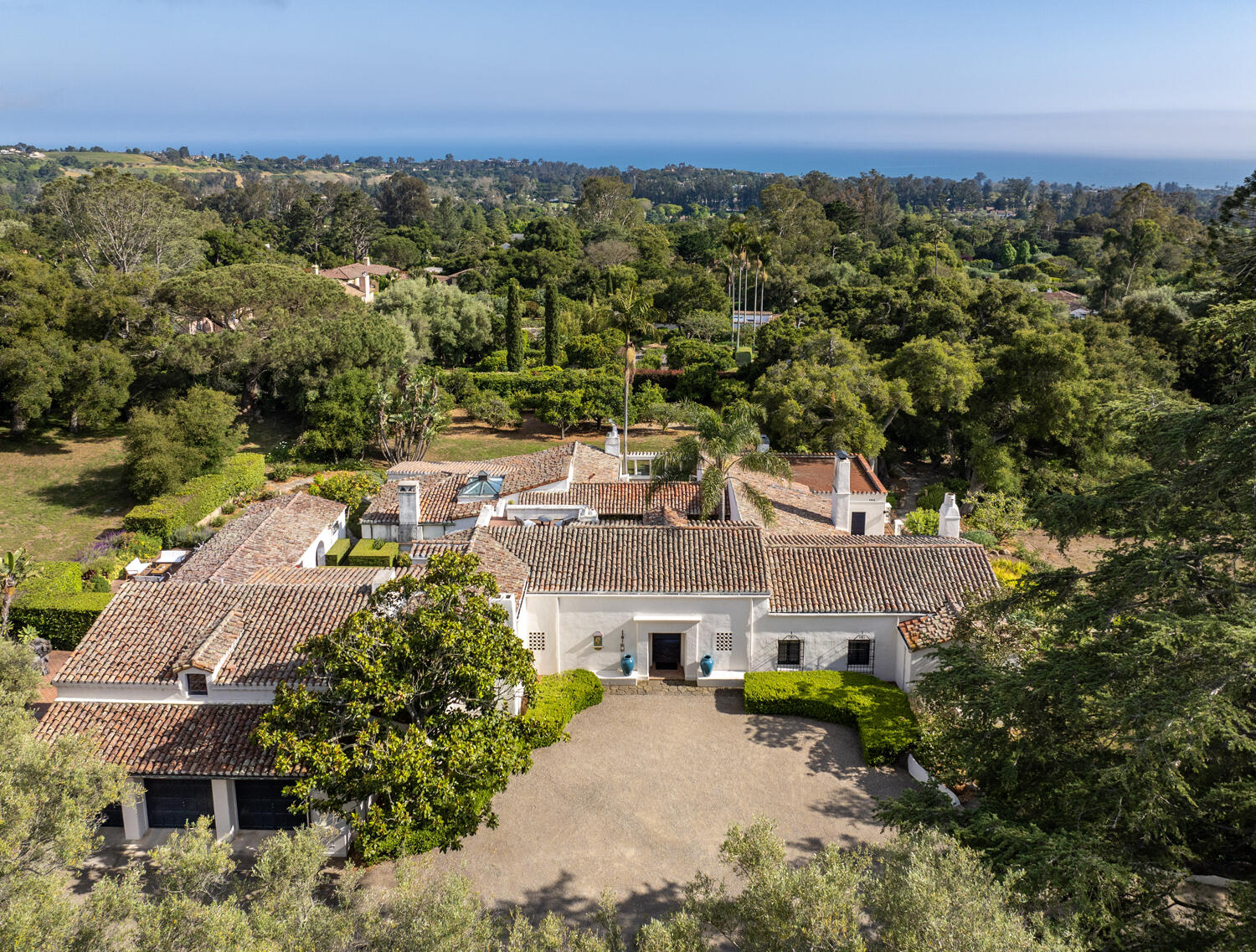 680 Buena Vista Drive Montecito, CA 93108 - Photo 2 of 33 an aerial view of a house with a garden