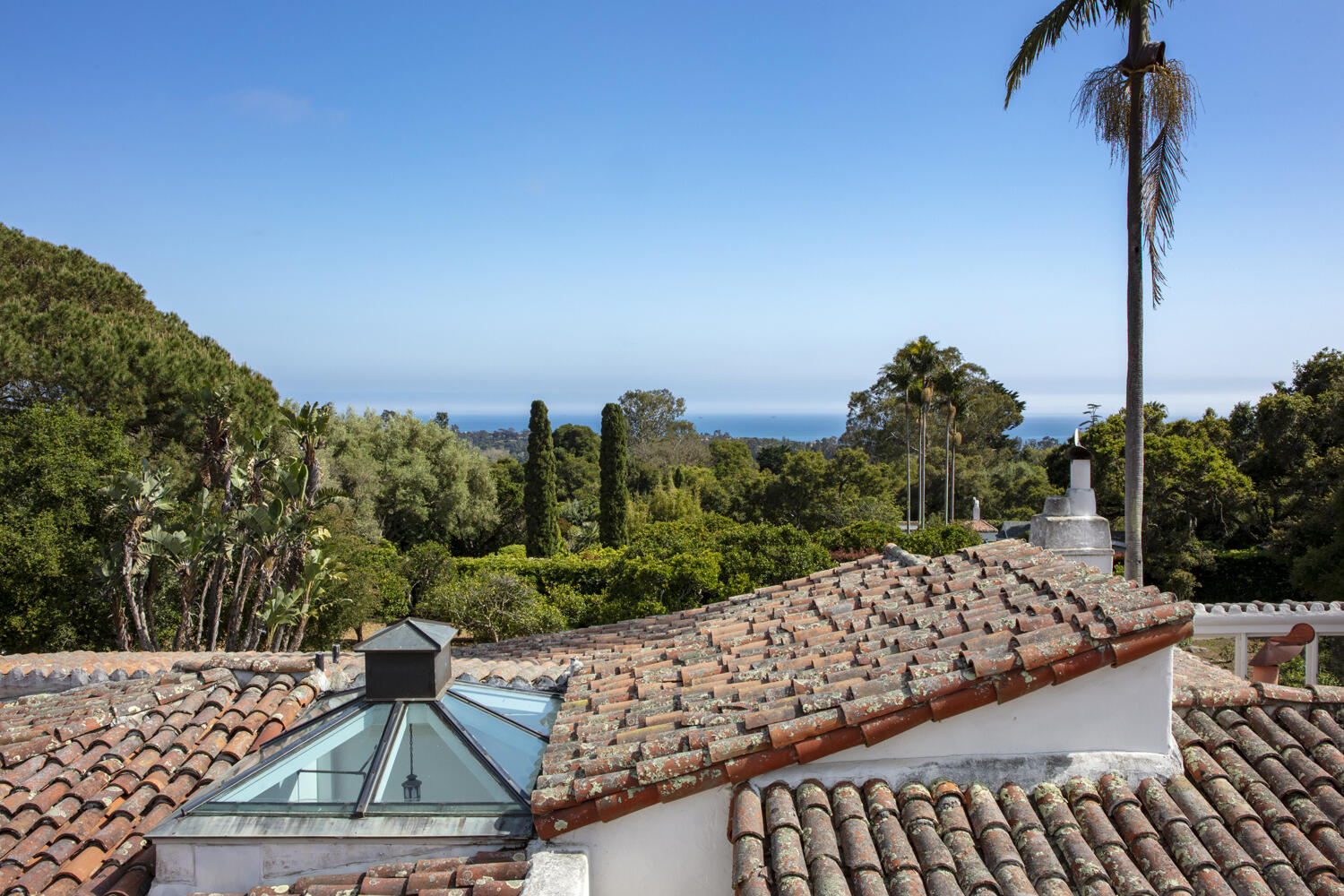 680 Buena Vista Drive Montecito, CA 93108 - Photo 28 of 33 a view of a roof deck with potted plants and sky view