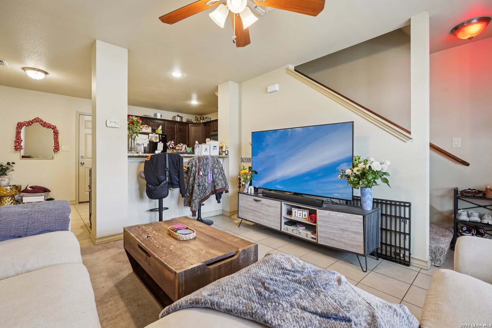2312 Sailing Way, Unit C Kerrville, TX 78028 - Photo 7 of 26 a living room with furniture and a flat screen tv