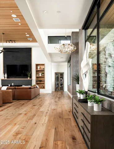 a kitchen with a sink a counter top space and a window