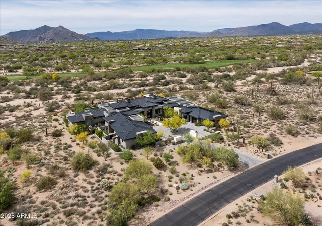 a view of city and mountain