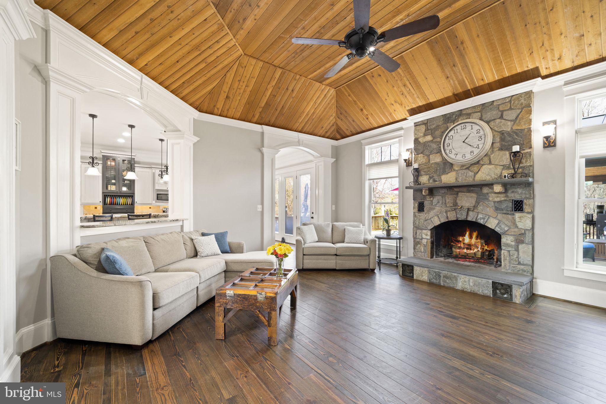 42834 Waxpool Road Ashburn, VA 20148 - Photo 32 of 128 Family room with Masonry wood burning fireplace.