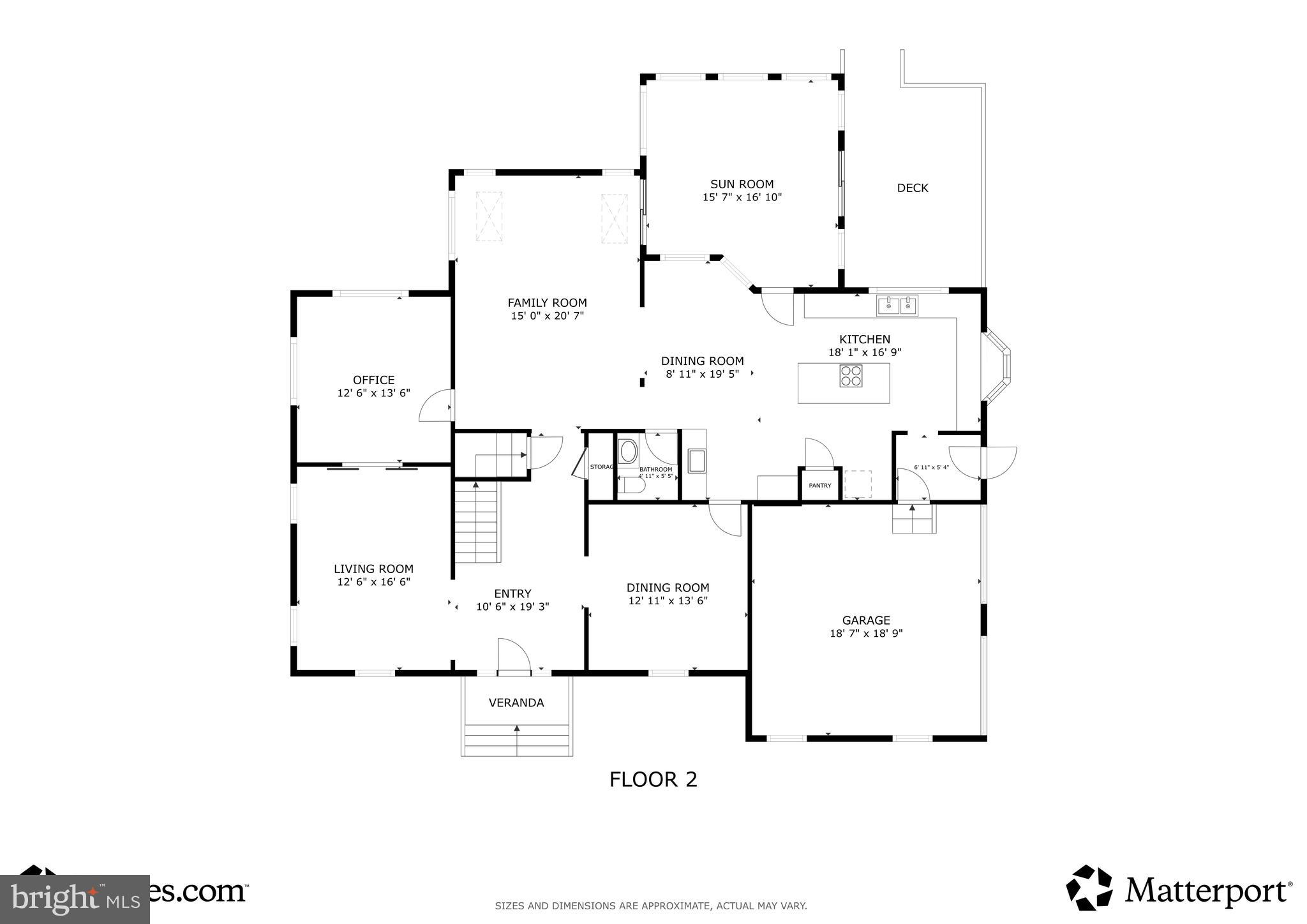 13121 Esworthy Road North Potomac, MD 20878 - Photo 65 of 65 First Level Floor Plan