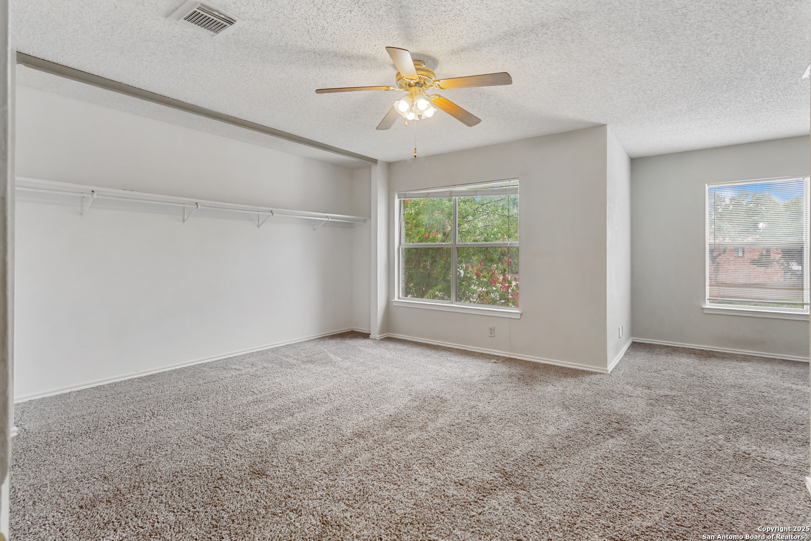 8310 Border Ridge Drive San Antonio, TX 78240 - Photo 13 of 24 an empty room with windows and fan