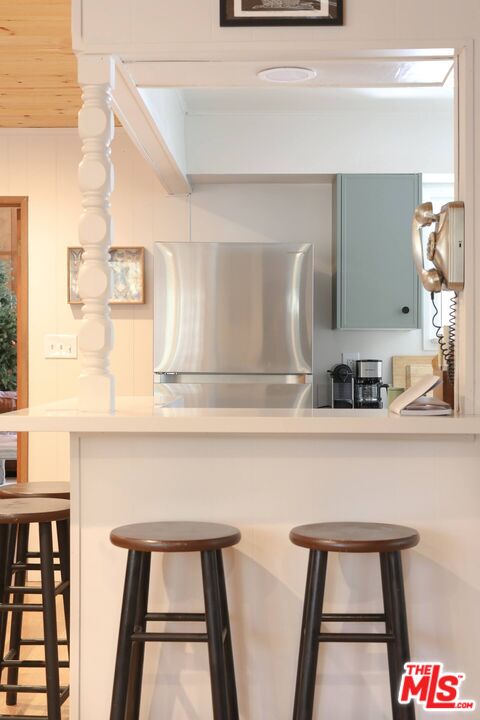 52521 Pine Ridge Road Idyllwild, CA 92549 - Photo 34 of 43 a bathroom with a sink and a mirror