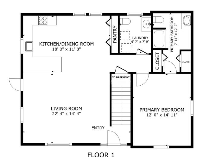 36 Tamarac Road Ellsworth, ME 04605 - Photo 57 of 58 Floor Plan 1