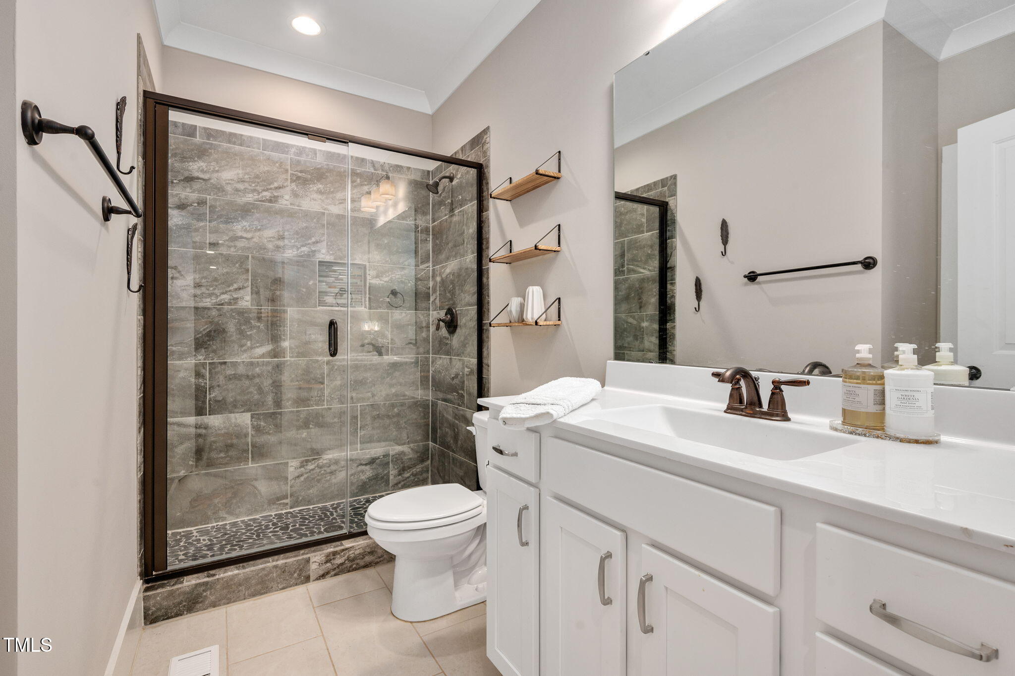 3511 Bruce Garner Road Wake Forest, NC 27587 - Photo 22 of 46 ensuite bath for downstairs bedroom