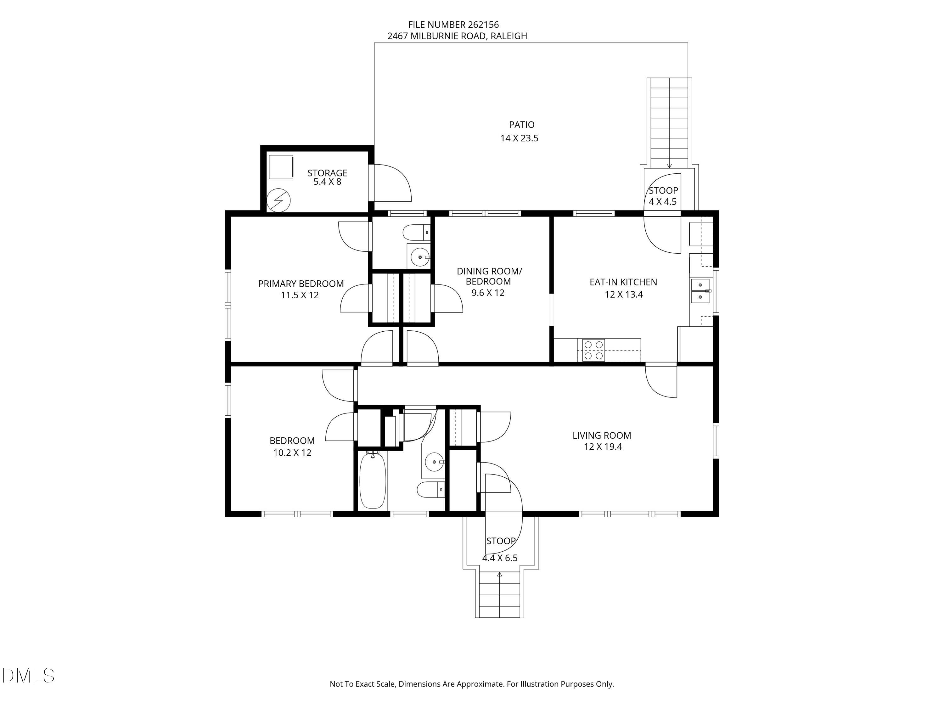 2467 Milburnie Road Raleigh, NC 27610 - Photo 34 of 34 262156 floorplan