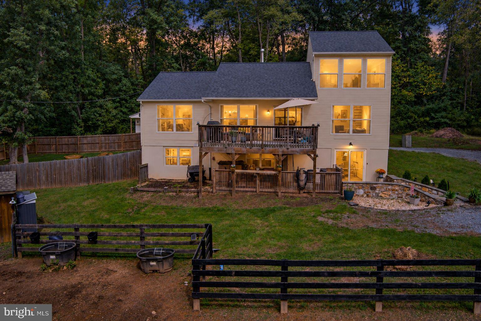 1238 Shepherds Mill Road Berryville, VA 22611 - Photo 44 of 54 Twilight, rear view of house
