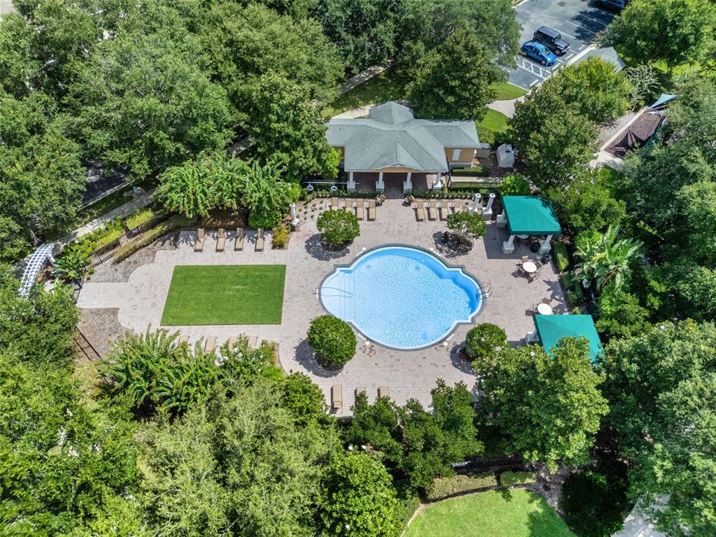 6552 Helmsley Circle Windermere, FL 34786 - Photo 38 of 53 a swimming pool with outdoor seating and yard