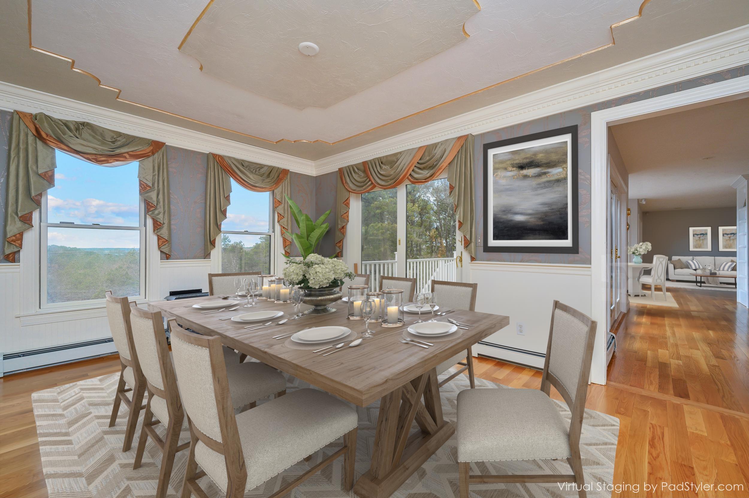 50 Major Doane Road Wellfleet, MA 02667 - Photo 23 of 91 a view of a dining room with furniture window and outside view