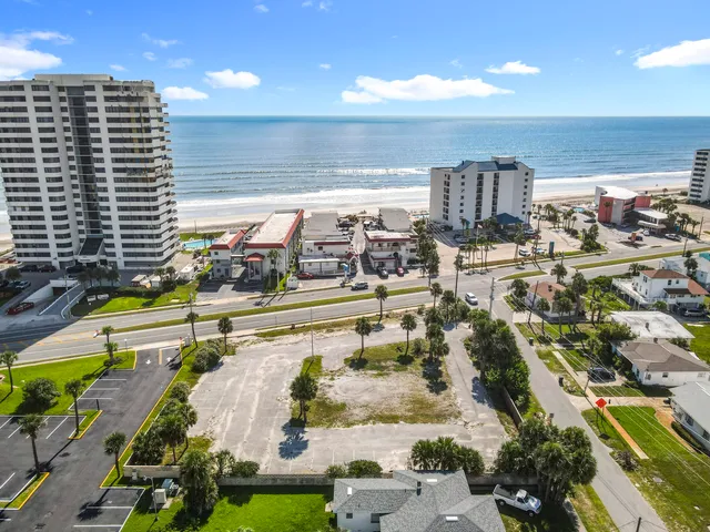 an aerial view of a city