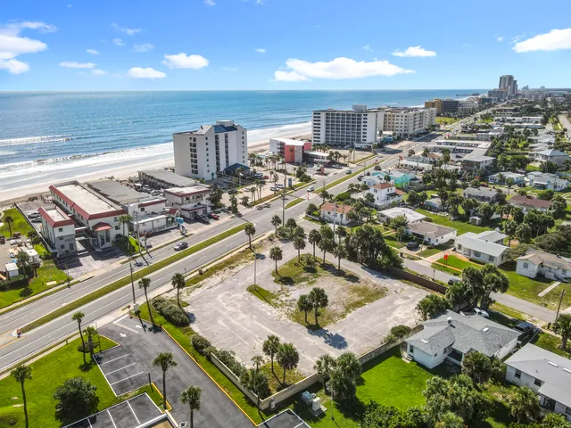an aerial view of a city