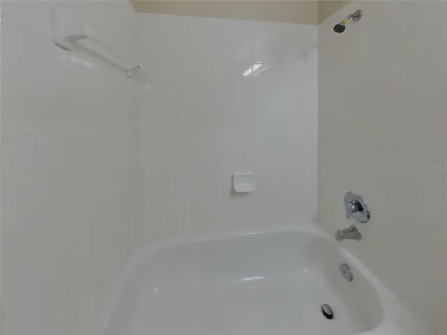 a close up of a bathtub