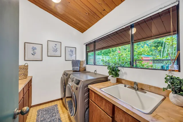 a room with storage and utility