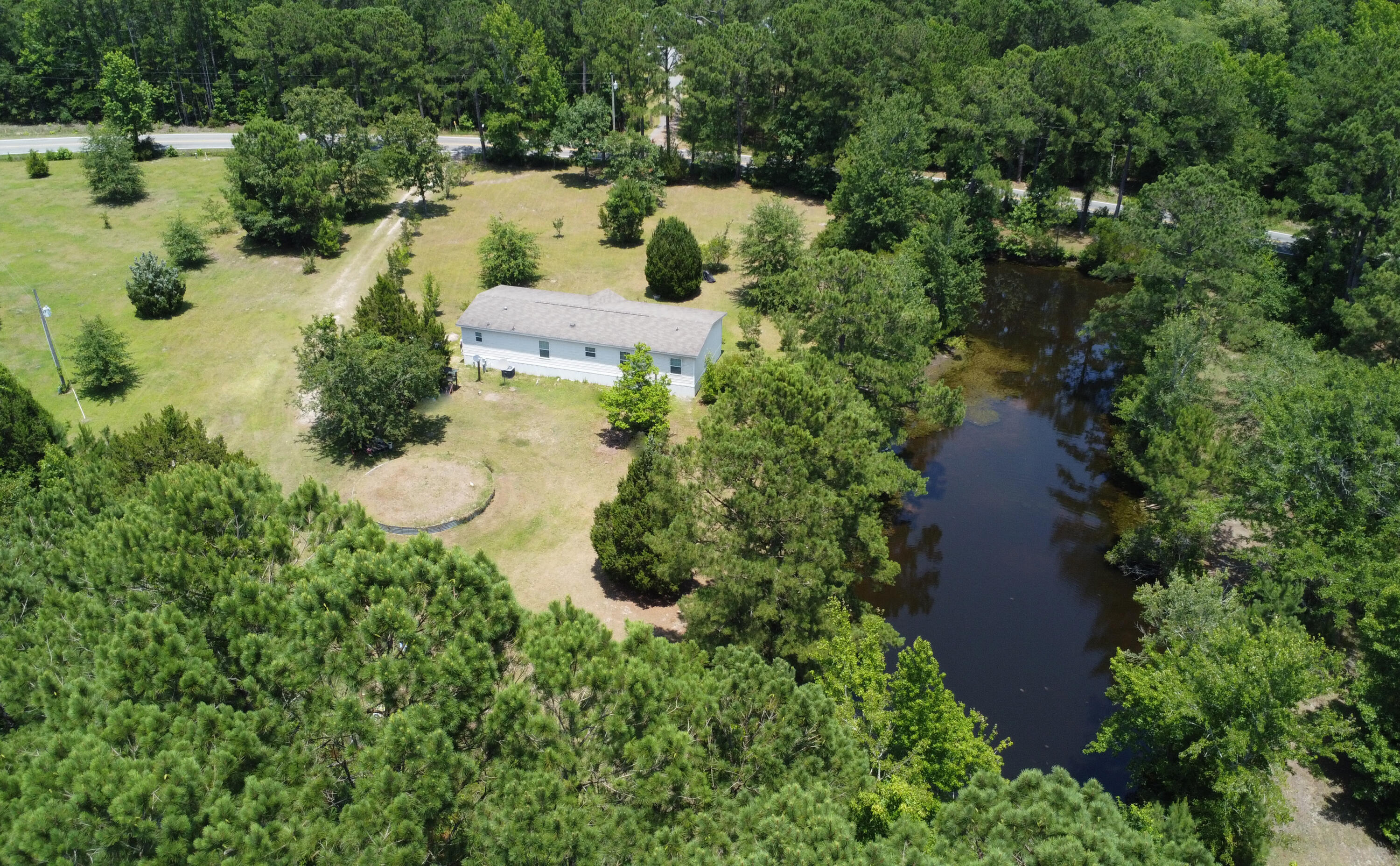 8142 Doar Road Awendaw, SC 29429 - Photo 24 of 31 21-aerial-home-rear