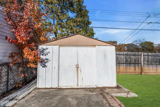 a backyard of a house