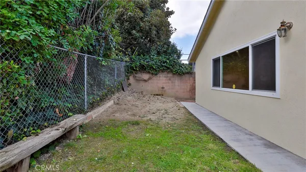 a backyard of a house