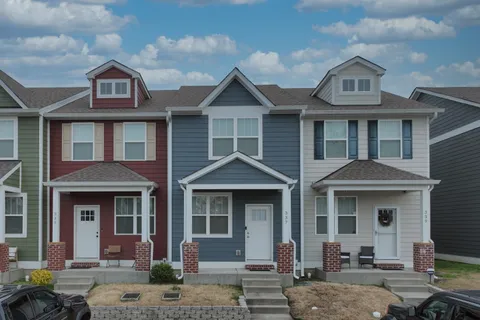 a front view of a house