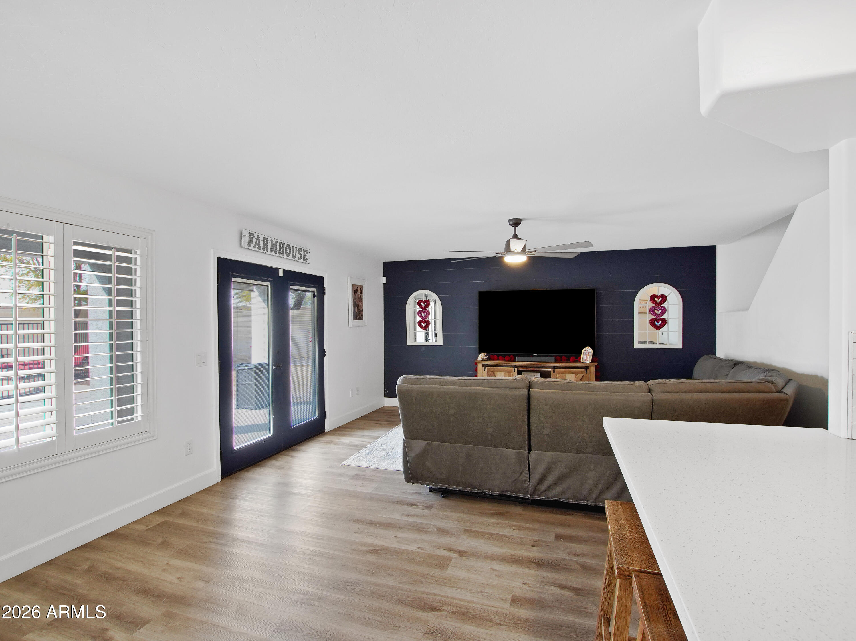 1960 South Portland Court Gilbert, AZ 85295 - Photo 22 of 53 a living room with furniture and a flat screen tv