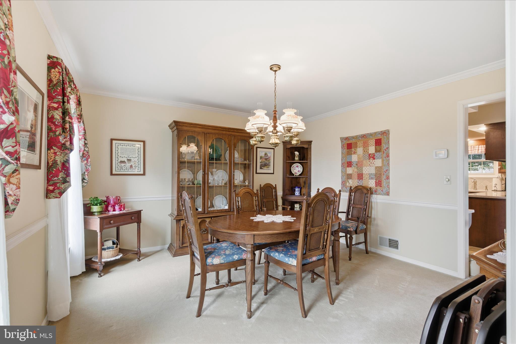 546 Hi View Drive Lititz, PA 17543 - Photo 14 of 65 a view of a dining room with furniture and chandelier