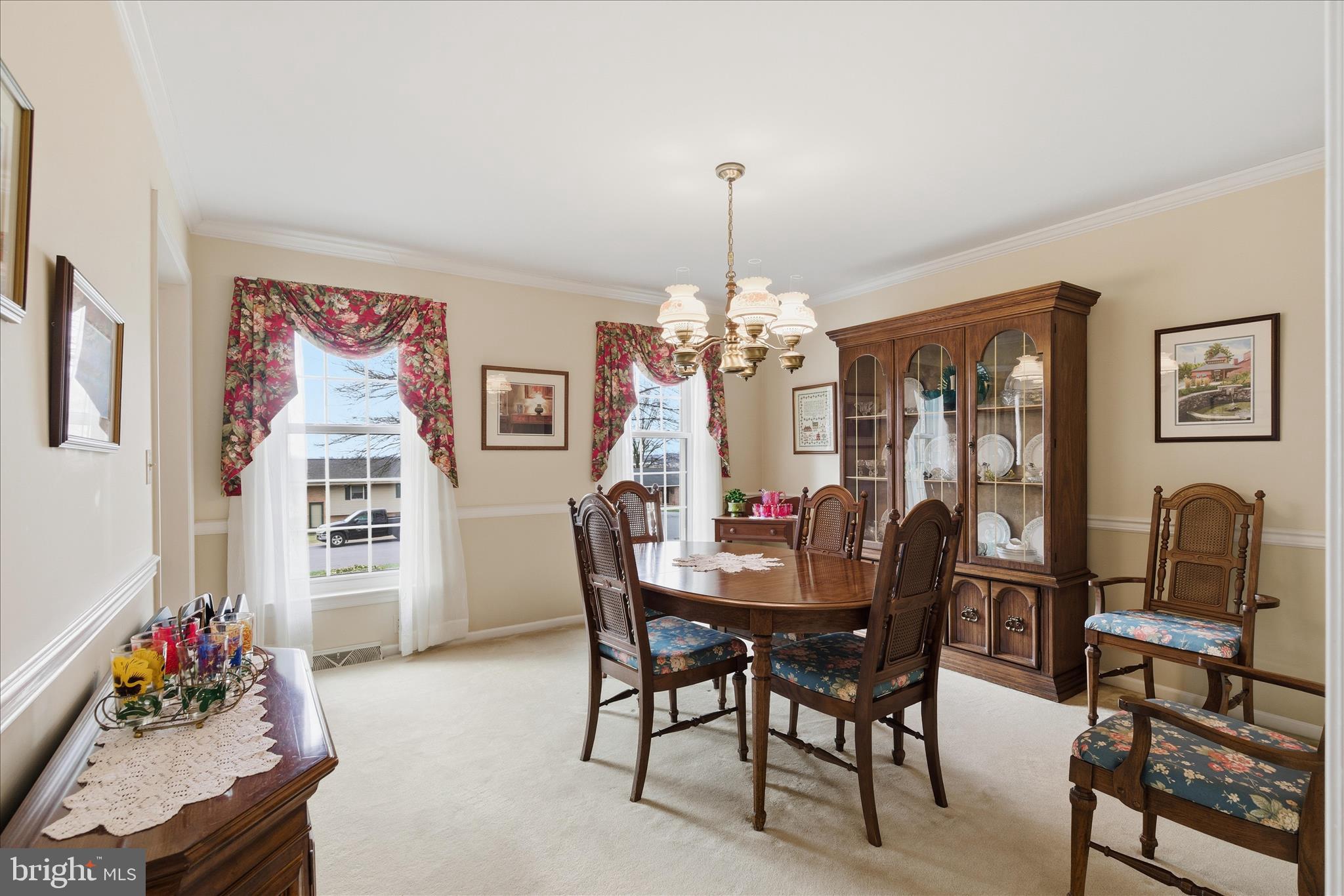 546 Hi View Drive Lititz, PA 17543 - Photo 15 of 65 a view of a dining room with furniture and chandelier