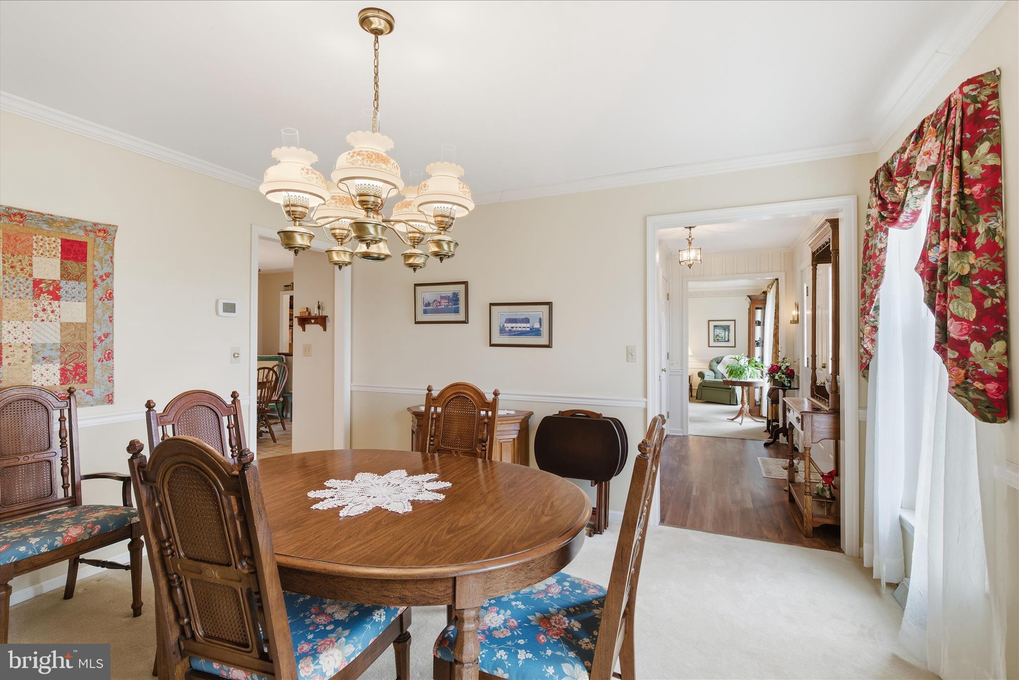 546 Hi View Drive Lititz, PA 17543 - Photo 16 of 65 a view of a dining room with furniture and chandelier