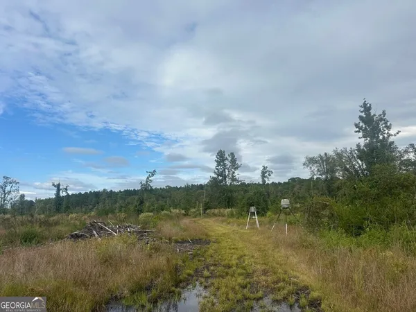 a view of lake with green space