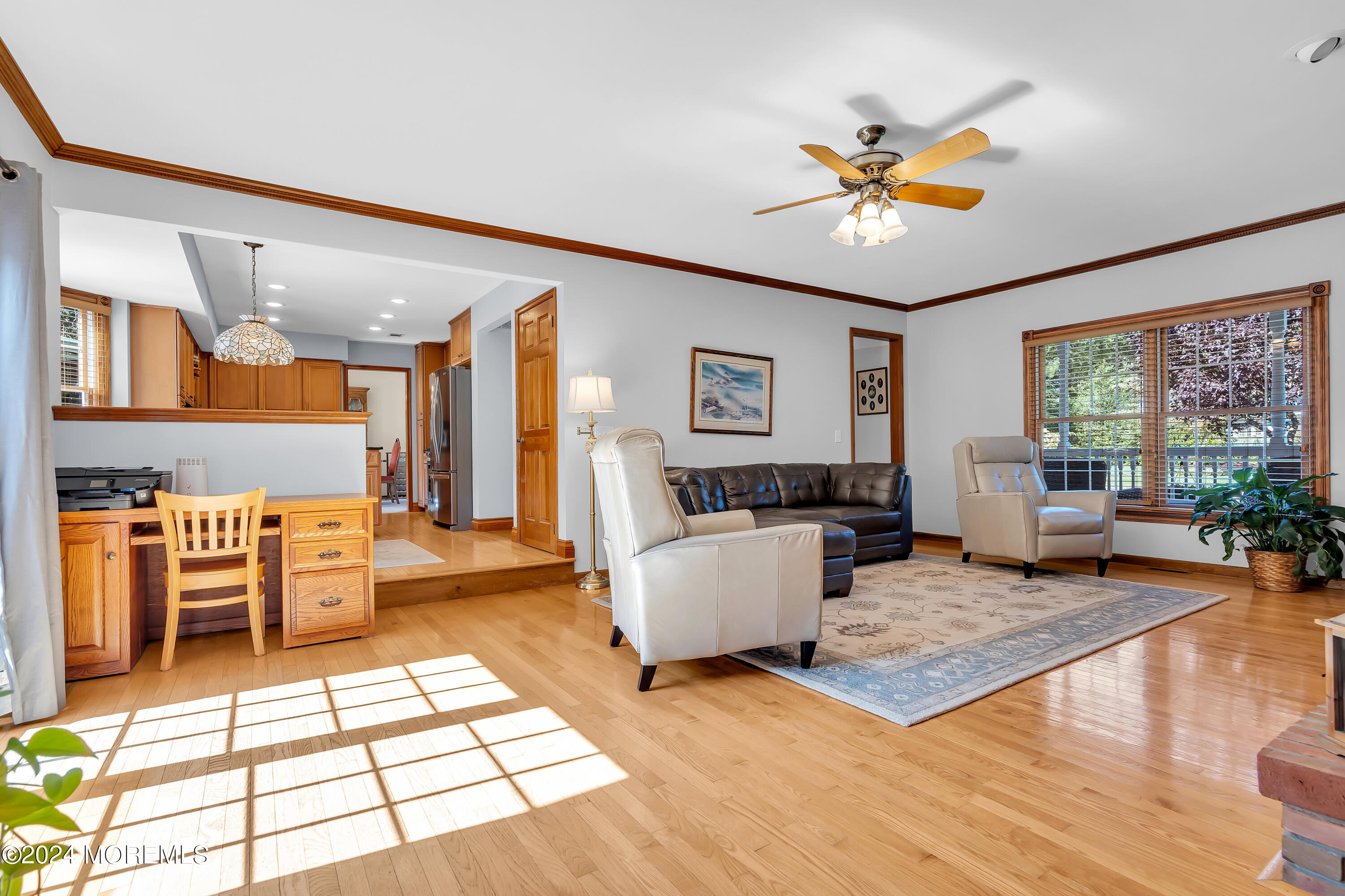 519 Admirals Circle Pine Beach, NJ 08741 - Photo 16 of 72 a living room with furniture and a large window