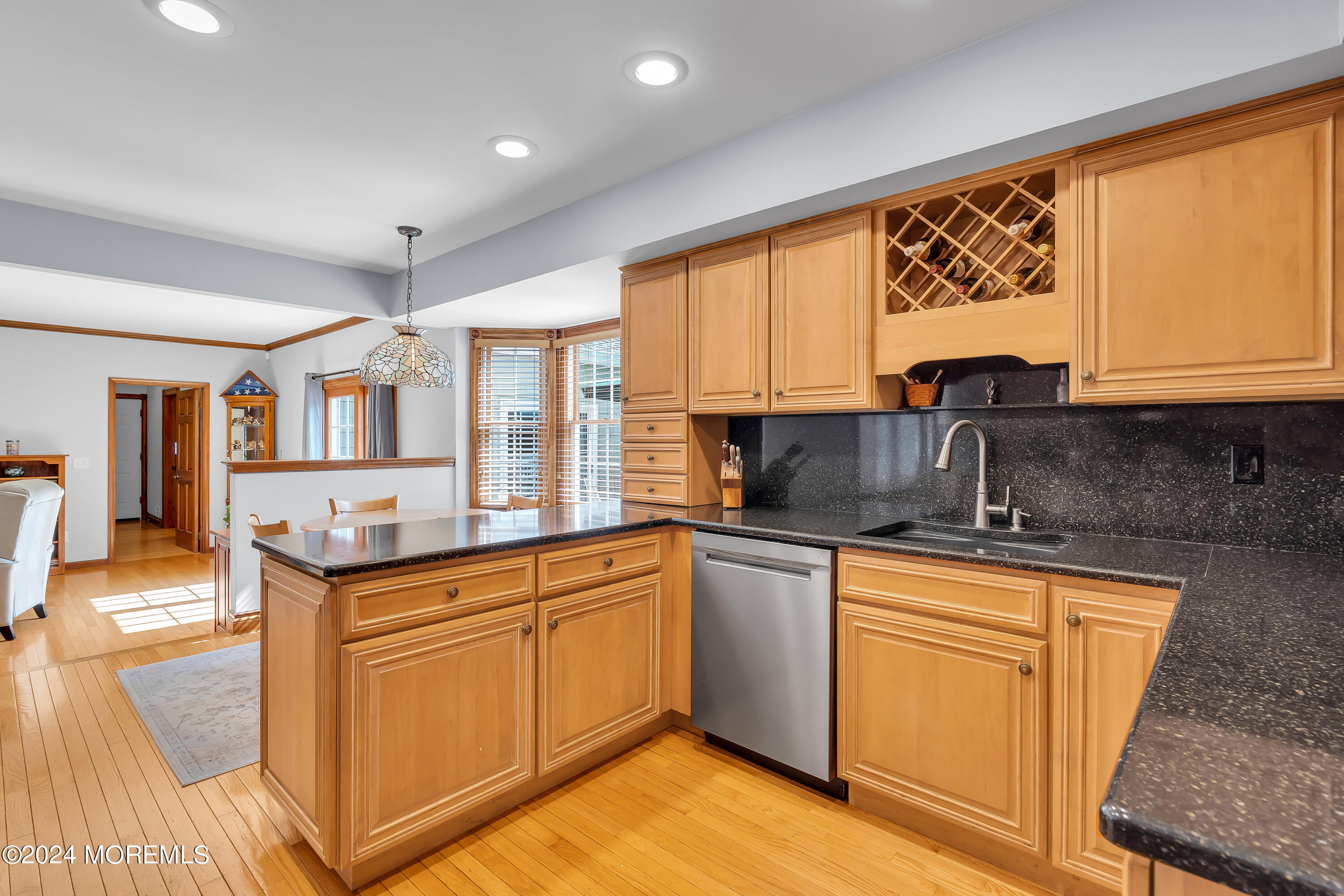 519 Admirals Circle Pine Beach, NJ 08741 - Photo 23 of 72 a kitchen with stainless steel appliances granite countertop sink stove and cabinets